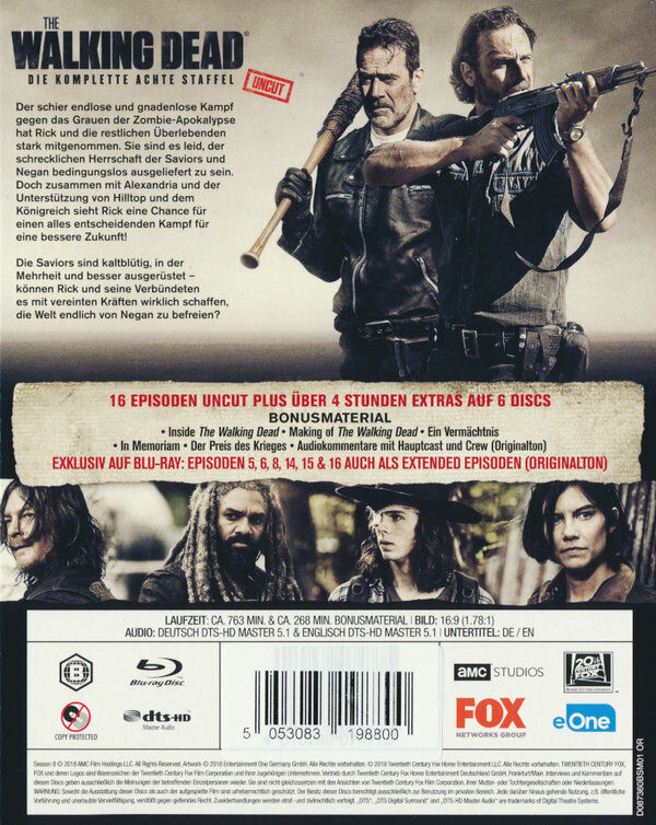The Walking Dead Staffel 8 Blu Ray The Walking Dead Staffel 8 Blu Ray